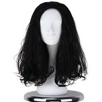 Miss U Hair Men's Medium Long Curly Natural Black Cosplay Costume Wig Halloween Party C207 by miss u hair