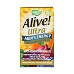 Alive! Ultra Men’s Energy Wholefood Plus, 26 Essential Vitamins and Minerals, Unique Botanical Blends, Specially Formulated for Men, Suitable for Vegetarians - 60 Tablets