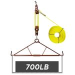 Atflbox Game Hoist Gambrel with 700LB Capacity Deer Hanger and Elk Dual Pulley Hoist Lift System, Hunting Game Hanging Kit for Deer Butcher and Skinning, Deer Hunting Accessories Gifts for Men