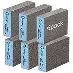 Onarway Sanding Blocks 6 Pack Wet and Dry Dual-use,Sanding Sponges Coarse and Fine - 60/80/100/120/180/220 Grits 6 Different Specifications, Washable and Reusable, Ideal for Wood Metal Wall Polishing