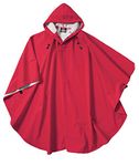 Charles River Apparel Men's Pacific Rain Poncho, Red, One Size