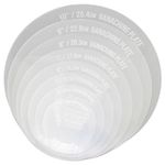 Generic Round Acrylic Ganaching Plates - Set of 2 - for Buttercream and Ganache (7¼ inch / 18.4cm)