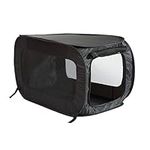 Beatrice Home Fashions Portable, Collapsible, Pop Up Travel Pet Kennel, 36" L x 22" W x 22" H, Black