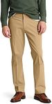 Dockers Men's City Trouser Straight Fit Smart 360 Tech Pants, New British Khaki, 36W x 34L