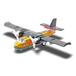 DEOXY Aircraft Toy Diecast Metal Alloy Model Air Plane Military Air Force Seaplane Pullback Toys with Lights and Sounds Fighter Jet for Kids Boy Girls Children (Yellow Plane)