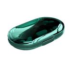 REOOHOUSE Portable Pill Box Daily Medicine Supplement Organizer Weekly Pill Case Premium BPA Free Material (Dark Green)