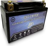 KITTYROC 12V Lithium Motorcycle Battery 4Ah 300A,Hollow terminal LiFePO4 Battery with Smart BMS, Replacement ATV, UTV, Motorcycle, 4 Wheeler, Tractor, Scooter， Lawn Mower, Jet Ski, Snowmobile