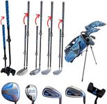 RightSize Junior Pro Series Kids Golf Clubs by Birdie Streak, Adjustable Length Golf Clubs for Ages 5–12 (Right Hand Set)