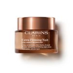 Clarins Extra-Firming Night Cream for All Skin Types | Anti-Ageing Moisturiser with Collagen Boosting Ingredients | Nourishing & Firming Face Cream | Refillable Packaging | 50ml