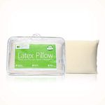 All Natural Latex Pillow with Organic Cotton Outer Covering (Standard - Soft)