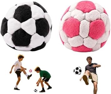 2.76 inches Soccer Hacky Footbag Sacks - 2026 New Soft Plush Footbag Sack for Adults,32 Panel Pellet Filled Kick Ball,Juggling Training Balls for Coordination,Indoor Outdoor Play & Party Favors(2PCS)