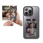 DIY E-Ink Phone Case for iPhone13 / iPhone14 APP Operation Smart Photo Rear Projection Customiza Phone Case Instantly Display Photos On The Ink Screen Back Cover Personalize Your Phone case