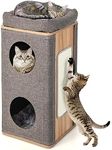 Tangkula 3-Story Cat Tree Condo, Wo