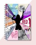 CRAFT MANIACS TAYLOR SWIFTY BEST COLORS ROUND CORNER PRINTED A5 160 RULED PAGES NOTEBOOK | BEST GIFT FOR SWIFTIES