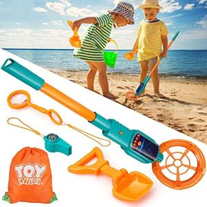 TOY Life Metal Detector for Kids - Explorer Beach Toy for Boys Girls, Nature Exploration, Outdoor Activities, Camping Set, High Accuracy Gold Detector