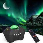 Cadrim Star Projector with Bluetooth Speaker Remote, Galaxy Projector Northern Lights Aurora Projector with Moon Star, Night Light Projector for Bedroom, Home Theater, Kids Adults Game, Room Parties