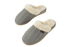 Pro11 wellbeing Orthotic Knit Slippers 7 UK Grey