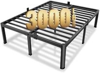 MAF 14 Inch King Metal Platform Bed Frame with Round Corner Legs, 3000 LBS Heavy Duty Steel Slats Support, Noise Free, No Box Spring Needed, Easy Assembly