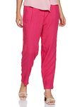 Linen Blend Trousers T594153KDARK PINK (XL)