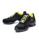 Skazz by Sansha Women's H32m Haley Sneaker, Black/Yellow, 5.5 UK