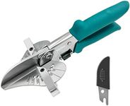 O'Shine Miter Shears for Angular Cutting Molding Crafting,Shoe Molding Cutter Tool,45-135 Degree Multi Angle Trim Cutter Hand Tool for Soft Wood PVC, an Extra Blade with Sheath Included