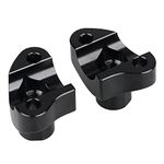 SHMTOOL 1.7" Motorcycle Risers Black Short Handlebar Risers Kit For Harley 1" Bar Dyna Street bob Softail Sportster XL 883 1200 1993-2013