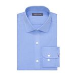 Tommy Hilfiger Men's Dress Shirt Regular Fit Essentials, French Blue, 16" Neck 32"-33" Sleeve
