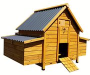 COCOON LARGE CHICKEN COOP HEN HOUSE POULTRY ARK NEST BOX NEW - MODEL 1000 WITH SECURE NEST BOX FLOOR & CLEANING TRAY & ECO PLASTIC ROT FREE ROOFS