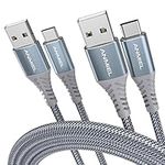 ANMIEL USB C Cable 3M [2 Pack] 3.1A Fast Charge Type C Charging Cable,Nylon Braided USB A to USB C Charger Cord for Samsung Galaxy S10 S9 S8 Plus S21,Note 10 9 8,LG V20 G8 G7,Type C Charger