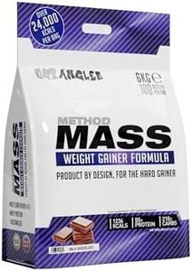 Out Angled Method Mass Gainer Powder, Milk Chocolate, 6kg, 100 Scoops | High Calorie, Whey Protein Powder, Weight Gain, Muscle Growth