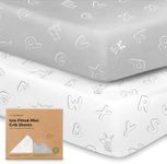 Pack and Play Sheets Fitted, 2-Pack