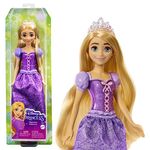 Mattel Disney Princess Rapunzel Doll, Tangled Rapunzel in Signature Clothing, Collectible Fashion Doll, Poseable Doll with Blonde Hair, Tiara Crown, Doll Accessories, Toys for Ages 3 and Up, HLW03