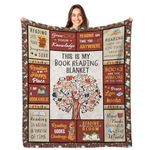 Book Lovers Gifts, Gifts for Book Lovers, Gifts for Readers, Book Gifts, Reading Blanket for Book Lovers, Ideal Gift Ideas for Librarian Book Lovers Blanket 50 X 60, This is My Book Reading Blanket