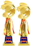 Aark India Badminton Trophy for Winner Runner UP Badminton Match/Competition/Tournament/Function Prize : 1st and 2nd Place (Combo Set) Award (PC002001)