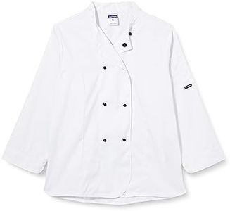 Portwest Rachel Ladies Long Sleeve Chefs Jacket, White, X-Large