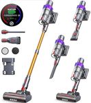 SMOTURE Cordless Vacuum Cleaner, 450W 40KPA Self-Standing Stick Vacuum Cleaner with Automatically Adjust Suction, Max 55mins Runtime, Anti-Tangle Vacuum Cleaner for Home/Pet Hair/Carpet/Hard Floor