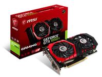 MSI GeForce GTX 1050Ti GAMING X 4G Graphics Card '4GB GDDR5, 1493MHz, Red LED, DisplayPort, HDMI, DVI-D, Dual Fan Cooling System