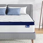 Avenco King Mattress, 12 Inch King Size Mattresses in a Box, Hybrid Spring Mattresses with Comfort Foam and Pocket Coils for Pressure Relief & Motion Isolation