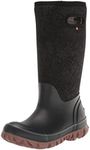 Bogs Womens Whiteout Boot Snow, Faded Print-Black, 7