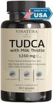 VINATURA TUDCA Milk Thistle 1250mg - Liver Support, Liver Health, Gallbladder Supplements *USA Made and Tested*, Tudca Supplement, Bile Salts Supplement, Liver Health Supplement - 90 Capsules