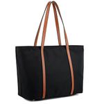 YALUXE Nylon Tote Bags for Women Minimalist Work Handbag Purse Shoulder Bag Large Capacity