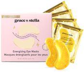 grace and stella Under Eye Mask - Reduce Dark Circles, Puffy Eyes, Undereye Bags, Wrinkles - Gel Under Eye Patches, Vegan Cruelty-Free Self Care by grace and stella (48 Pairs, Gold)