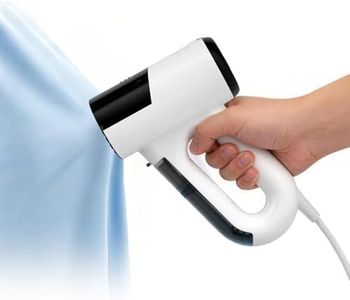 Vacuum Steamer for Clothes, 5500Pa Suction Handheld Portable Travel Steamers for Clothes, 3 in 1 Steaming & Ironing& Clean Dust Garment Steamer, Lightweight, Multiple Mode (for 110V), White