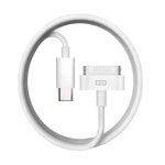 MAOTOAM 30-Pin to USB C Adapter Cable for Old iPhone 4/4S iPad 1/2/3 iPod, 1PCS 3.3Ft Type-C to 30Pin Adapter Charging Charger Data Cord