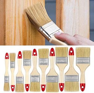DARIT Pack of 6-4 Inches Bristle Paint Brush Set Chip Paint Brushes Treated Wood Handle Paint Brush, Professional Brush Set, Trim Paint Brush for Wall Furniture Fence Crafts (4", 6)