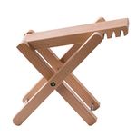 Rayzm Wood Guitar Footstool, Folding Classical Guitar Foot Rest with 4 Adjustable Heights, Sturdy & Easy for Travel
