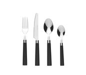 Bon Florentine 16-Piece Stainless Steel Cutlery Set - Black