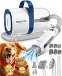 oneisall Dog Grooming Vacuum Kit,Dog Clippers, Suction 99% Pet Hair,Professional Dog Vacuum Groomer with 7 Pet Grooming Tools for Shedding Thick & Thin Dogs Cats Pet Hair (1 .5 Litre)