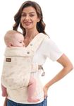 Momcozy Baby Carrier - Ergonomic, Cozy and Lightweight Carrier for 7-45lbs, Effortless to Put On, Ideal for Hands-Free Parenting, Enhanced Lumbar Support, Purehug for Infant to Toddler, Geometry