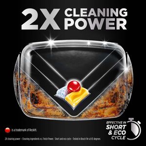 Finish Dishwasher Tablets, Lemon Scent – 100-Pack